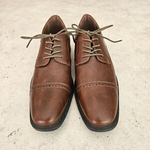 EUC Tahari Terrance Brown Cap Toe Derby/Oxford Shoes Men Sz 11 Preppy Classic
